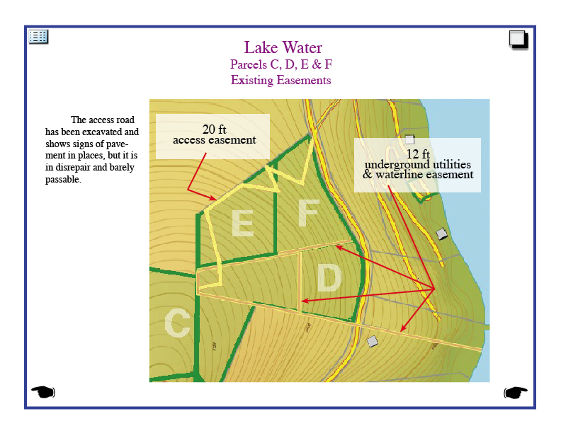 Exist Res LkWater SubDiv Easements